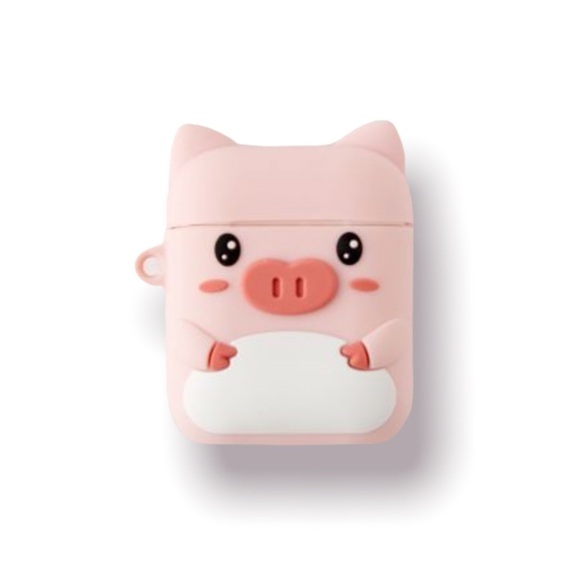 🌸New🌸 Urban Outfitters Silicone AirPod Case Pig NWT - Picture 2 of 3